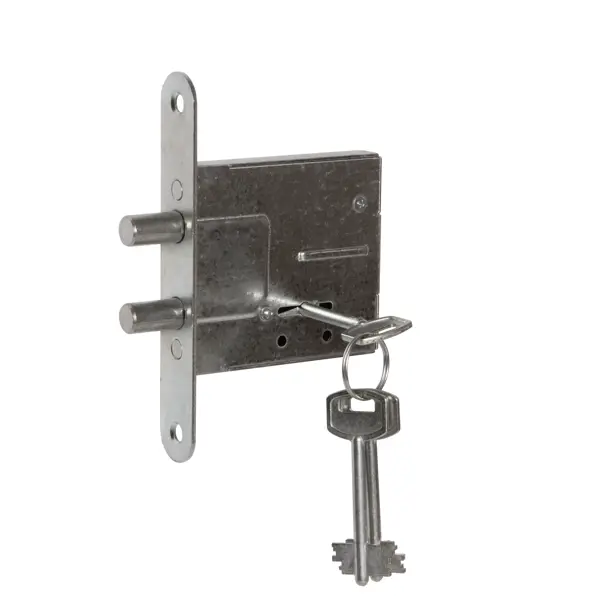 Замок врезной Мини ЗВ8/3, цвет серый